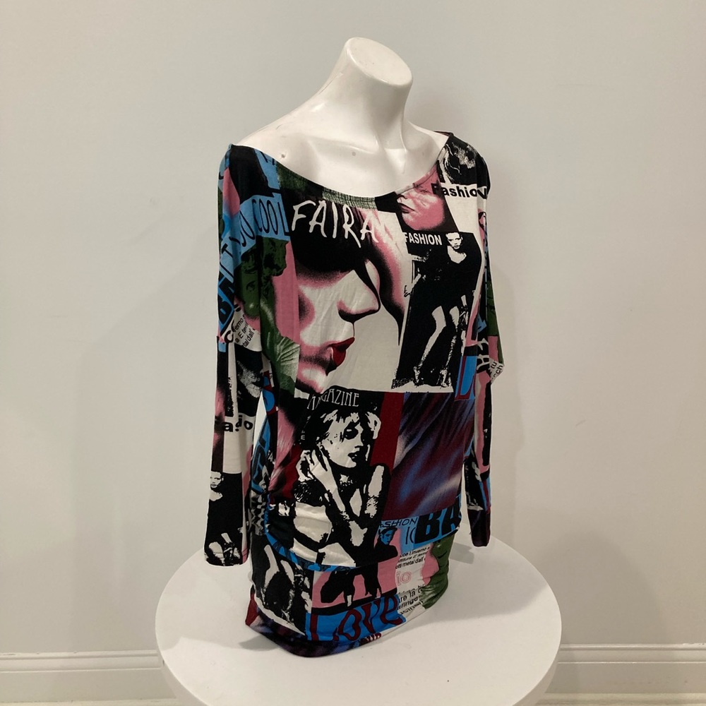 Hot & Delicious Fashion Model Off The Shoulder Batwing Top M